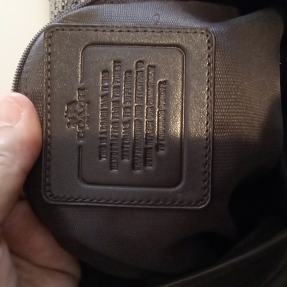 Coach Signature Brown and Black Shoulder Bag Edie 31 Handbag Womens - Picture 7 of 11